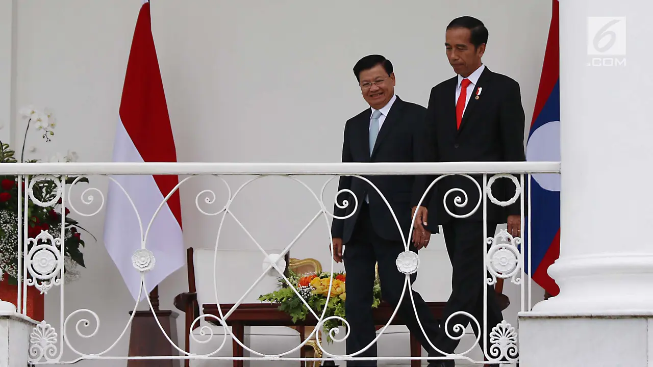 Jokowi Ajak PM Laos Veranda Talk di Istana Bogor