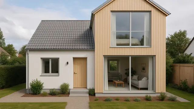 Inspirasi Rumah Tingkat Separuh Belakang (Foto: ChatGPT)