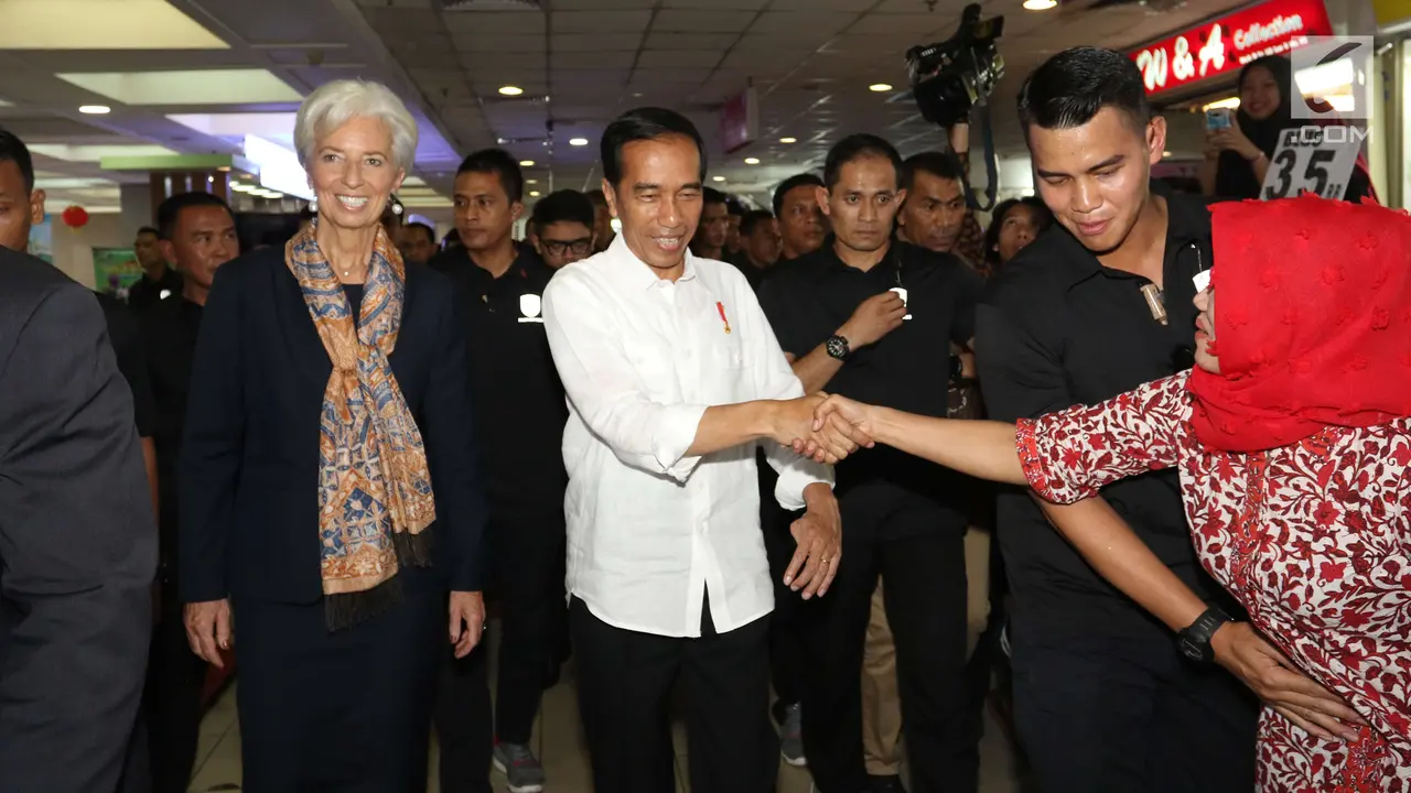 Jokowi ajak Bos IMF ke Pasar Tanah Abang