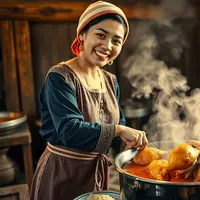 resep bumbu ungkep ayam ©Ilustrasi dibuat AI