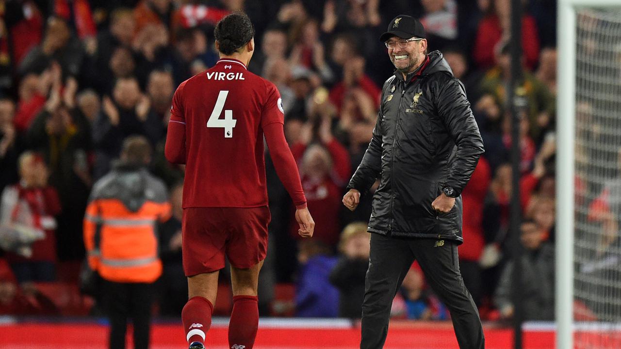 Kegembiraan Jurgen Klopp Usai Liverpool Taklukkan Everton