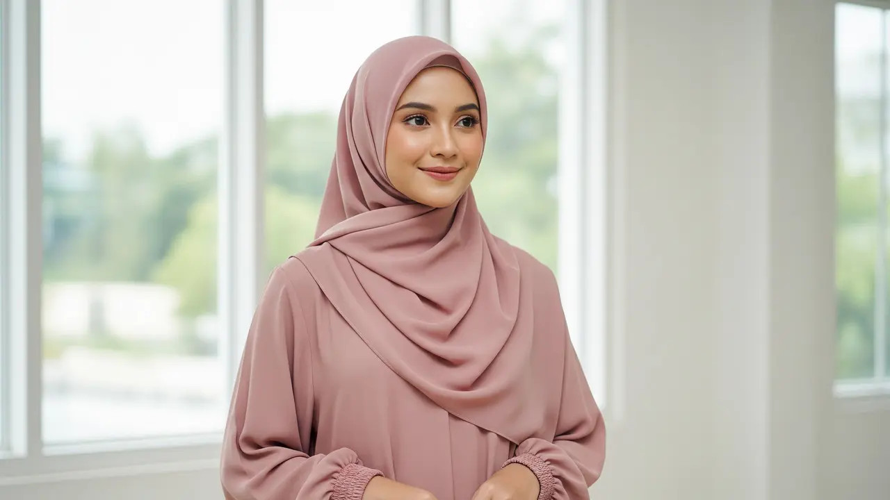 Model Gamis Woolpeach Harian Anti Gerah