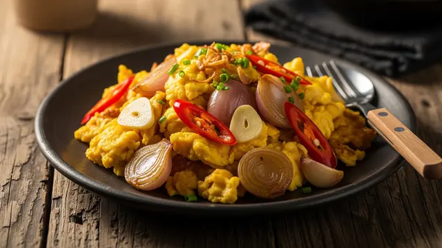 Resep Oseng Bawang Telur (AI Generated)