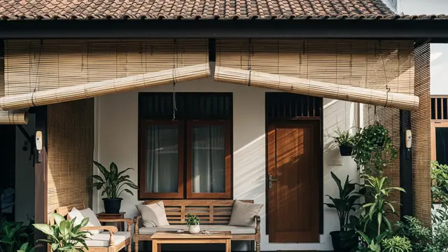 Teras dengan Konsep Semi Outdoor