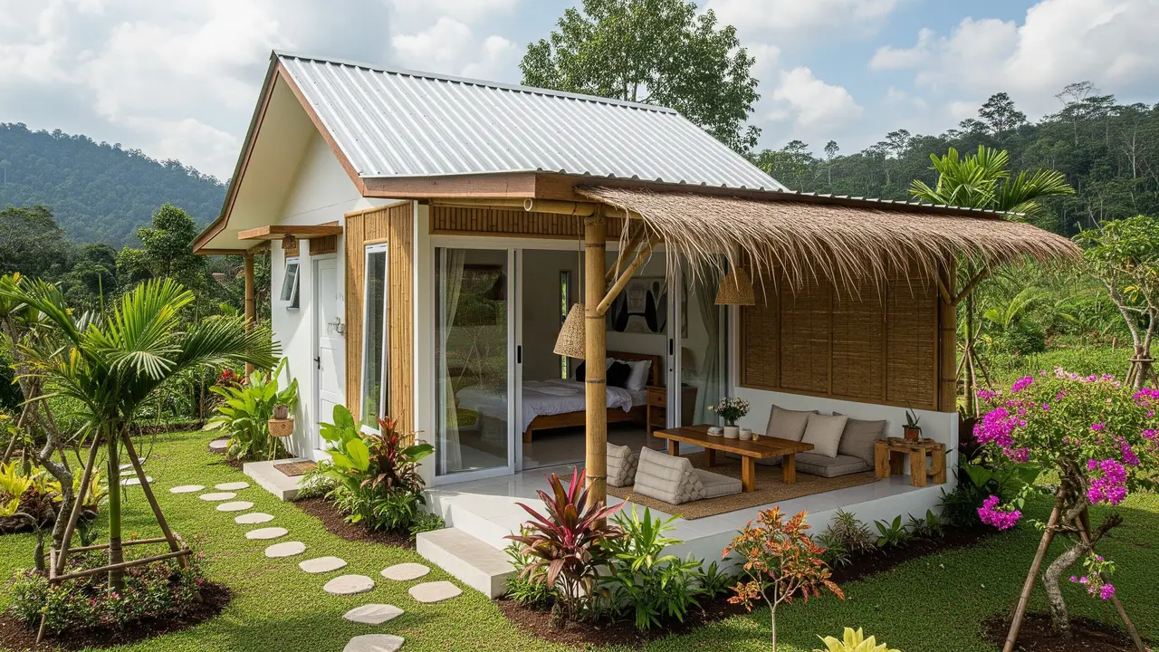 Inspirasi Rumah Kecil Estetik dengan Budget Hemat/ Ilustrasi AI