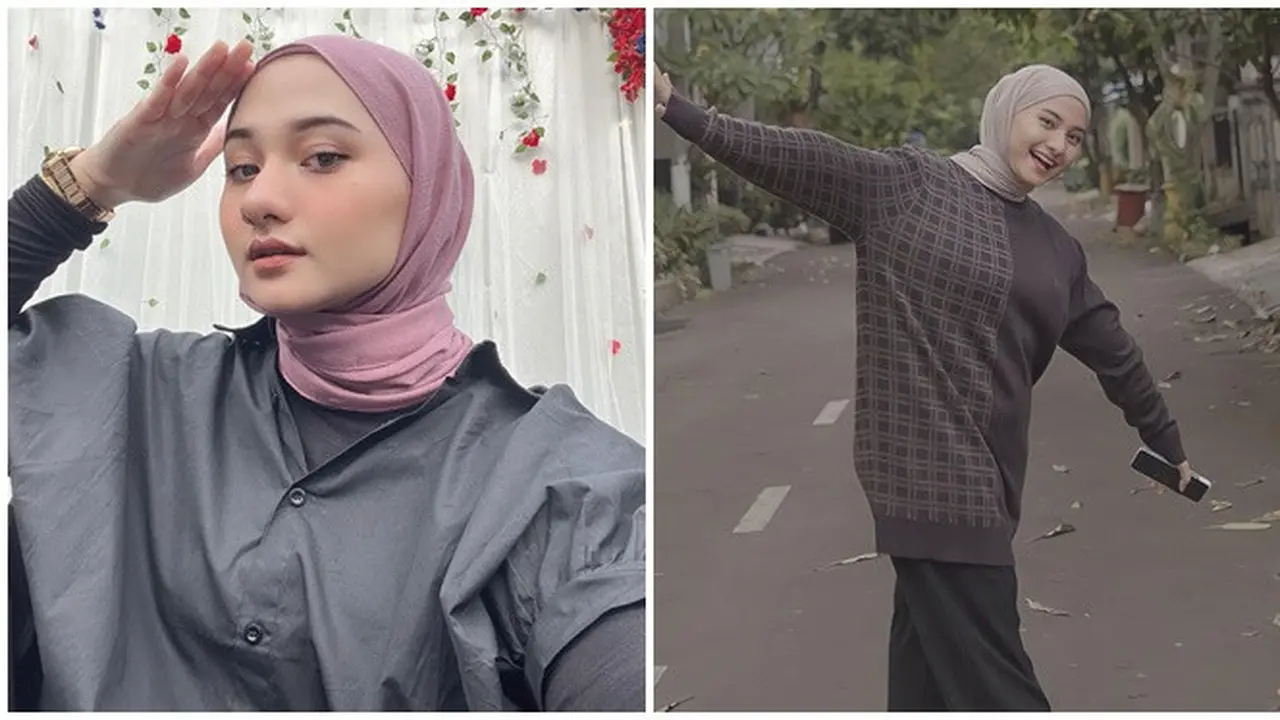 6 Potret Terbaru Nadzira Shafa Istri Mendiang Ameer Azzikra, Gaya Hijab Disorot