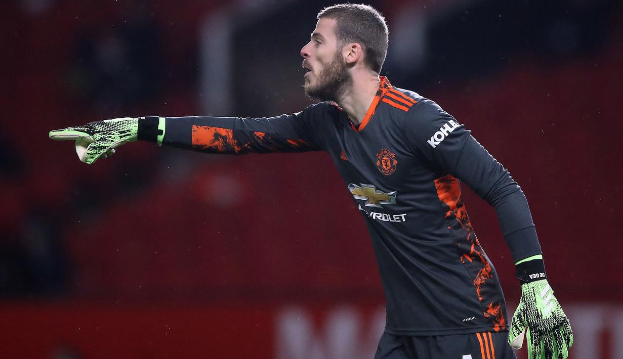 De Gea memiliki kemampuan untuk menampilkan performa yang lebih solid untuk Manchester United terutama lini belakang yang sering melakukan kesalahan. (Foto: AFP/Pool/Martin Rickett)