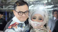 Hedi Yunus dan Melly Goeslaw di HUT 26 SCTV [foto: instagram]