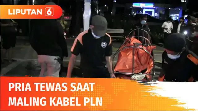 Tersengat aliran listrik, pria ditemukan tewas di Jalan Jatinegara Timur, Jakarta Timur, Selasa dini hari. Kuat dugaan, pria tanpa identitas ini tersengat aliran listrik setelah mencoba mencuri kabel milik PT PLN.