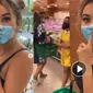 Video bule di Bali melukis masker di wajahnya demi mengelabui satpam viral di media sosial. (Liputan6.com/ Istimewa)
