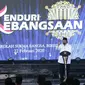 Pembina Yayasan Sukma Bangsa, Surya Paloh memberikan sambutan di acara Kenduri Kebangsaan di Bireun, Aceh, Sabtu (22/2/2020). (Liputan6.com/ Achmad Sudarno)