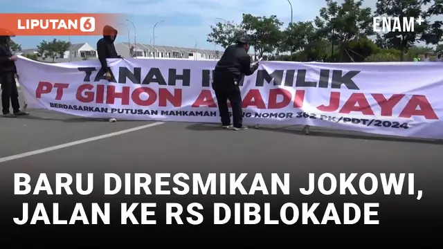 VIDEO: Pembayaran Belum Lunas, Akses Jalan ke RS yang Baru Diresmikan Jokowi Diblokade