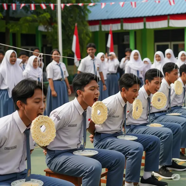 Lomba Makan Kerupuk