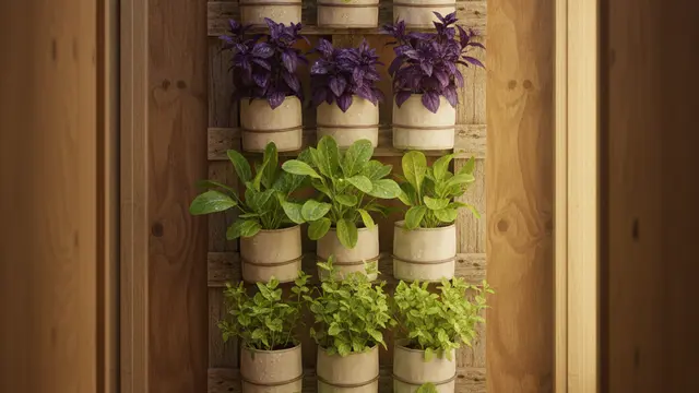 Desain Kebun Sayur Mini di Lorong Rumah by gemini