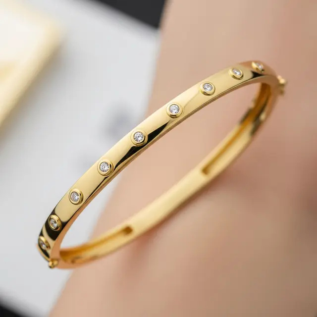 9 Model Gelang Emas Model Hollow Ringan tapi Mewah, Pilihan Investasi Menarik