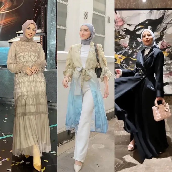 7 Ide OOTD Kondangan Hijab Simple ala Seleb, dari Citra Kirana hingga Tya Ariestya
