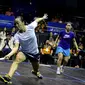 Salah satu atlet squash andalan Malaysia, Low Wee Hern (kiri) ingin mempertahankan emas di Asian Games (MANAN VATSYAYANA / AFP)