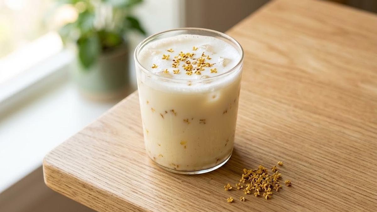 Cara Membuat Osmanthus Milk yang Harum dan Lembut, Minuman Floral ala Drama China