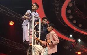 Trio Arbil, Eby dan Valen Beraksi di Atas Rigging, Gaya Titisan King Nassar