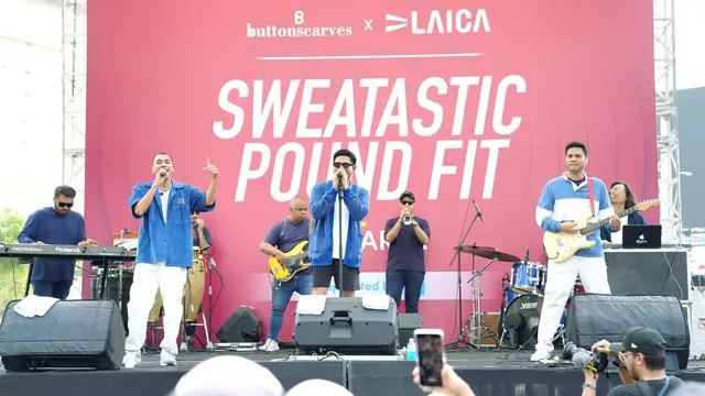 RAN ikut memeriahkan Buttonscarves x LAICA Sweatastic Pound Fit