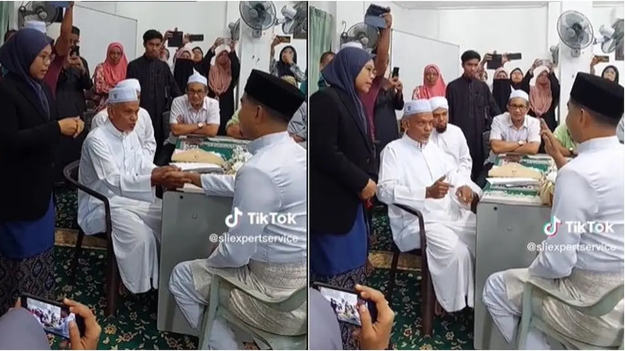Pasangan Ini Melangsungkan Akad Nikah Pakai Bahasa Isyarat, Penuh Haru Bahagia
