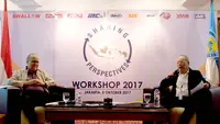 Mendiang Helmy Sungkar pada acara Ikatan Motor Indonesia tahun 2017. (Hendry Wibowo/Bola.com)