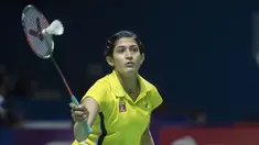Pesona Ashwini Ponnappa pebulutangkis India saat tampil pada Indonesia Open 2019 di Istora Senayan, Jakarta, Rabu (17/7/2019). (Bola.com/Peksi Cahyo)