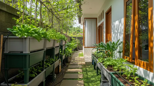 Model Rumah Mungil Tapi Punya Kebun Sayur
