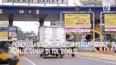Penilangan ganjil genap di pintu tol Bekasi yang seharusnya dimulai hari ini, ditunda oleh pihak kepolisian.