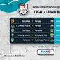 Jadwal Lengkap Liga 3 Jawa Barat Mulai 6-12 Desember 2021. Sumber foto : Vidio.com