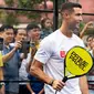 Cristiano Ronaldo saat main padel di Singapura (AFP)