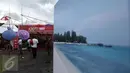 Sejumlah Pengunjung melihat-lihat di pameran Maluku Expo di Lapangan Merdeka, Ambon, Maluku, Senin (7/2). Pameran tersebut untuk memperingati hari pers nasional. (Liputan6.com/Faizal Fanani)