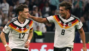 Saling Bantu saat Jerman Bungkam Serbia di UEFA Nations League, Florian Wirtz Menikmati Bermain Bersama Tom Bischof