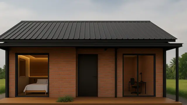 Inspirasi Rumah Bagus Sederhana dengan Lantai Kayu yang Memikat/via ChatGPT
