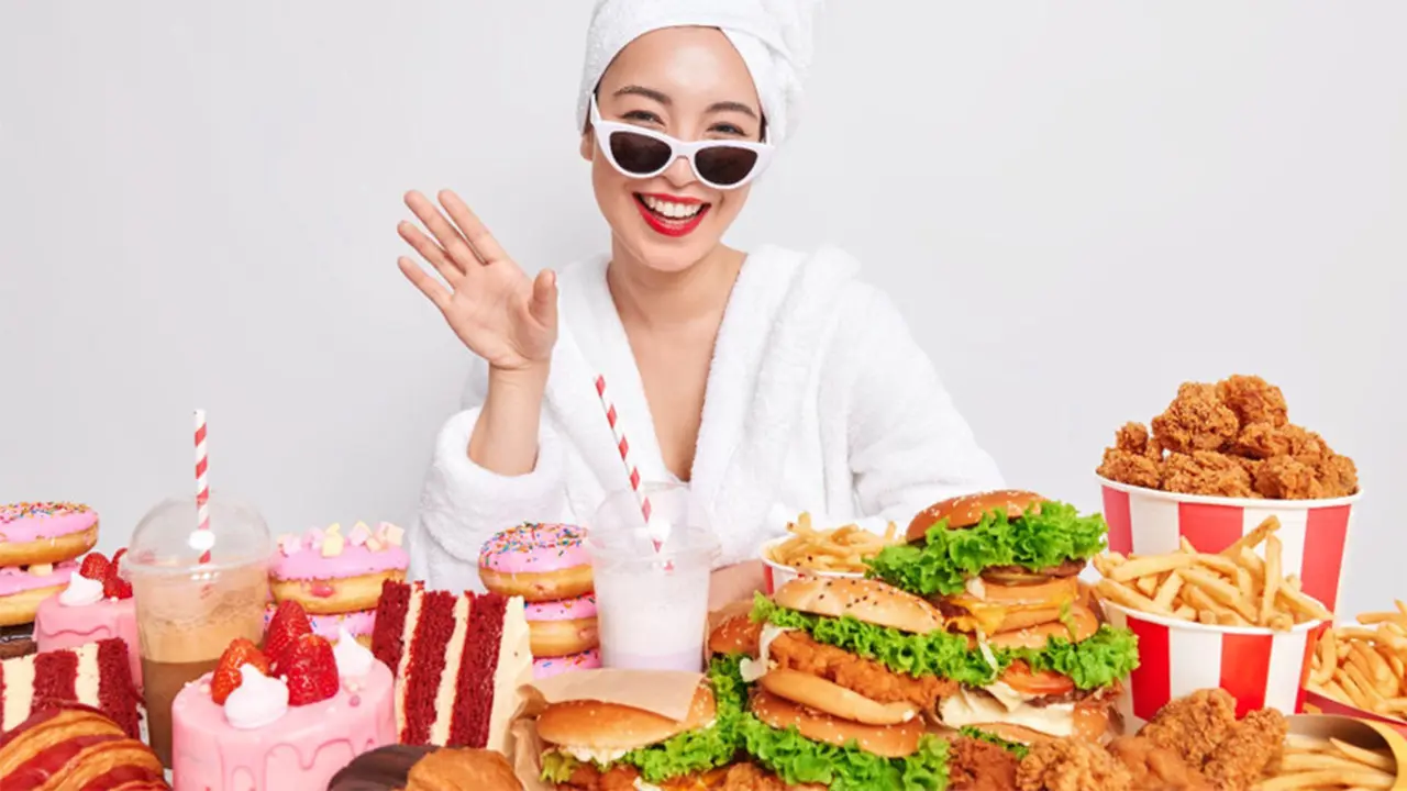 Ilustrasi mukbang