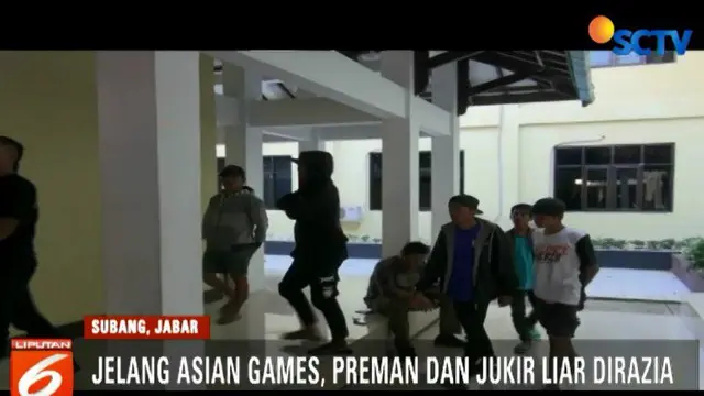 Jelang Asian Games, Polisi Subang Tertibkan Preman dan Juru Parkir Liar