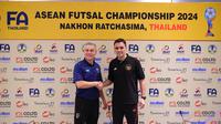 Timnas Futsal Indonesia siap bertanding melawan Thailand dalam  semifinal ASEAN Futsal Championship 2024, Jumat (8/11/2024). (FFI)