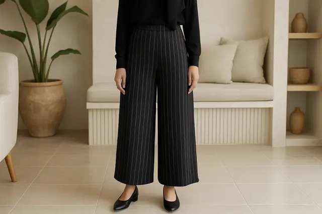 3. Pilih Motif Garis Vertikal atau Warna Gelap
