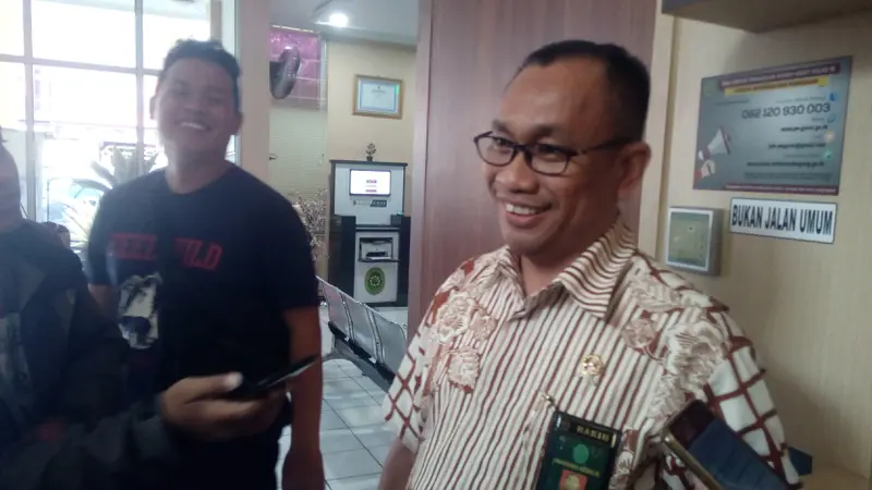 Juru Bicara Pengadilan Negeri Garut Endratno Rajamai saat memberikan penjelasan di depan media beberapa waktu lalu