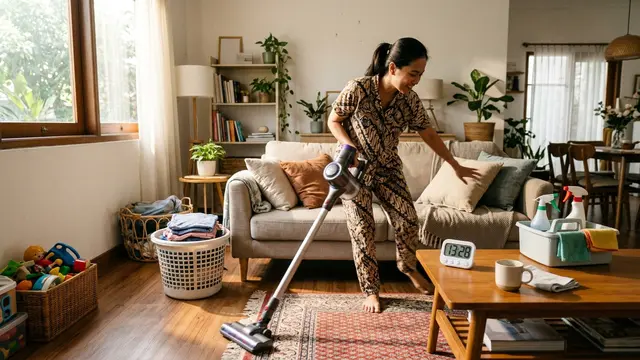 Metode Bersih-Bersih Rumah 15 Menit (AI Generated)