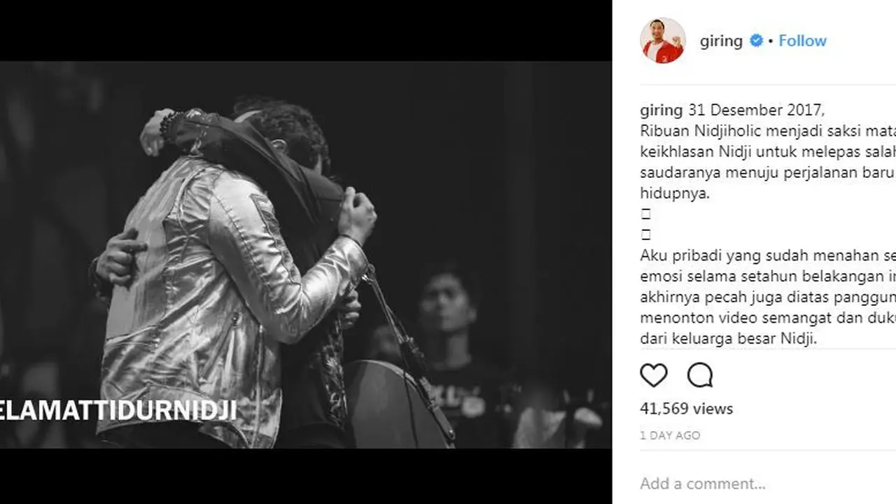 Giring Undur Diri, Tagar Selamat Tidur Nidji Jadi Trending