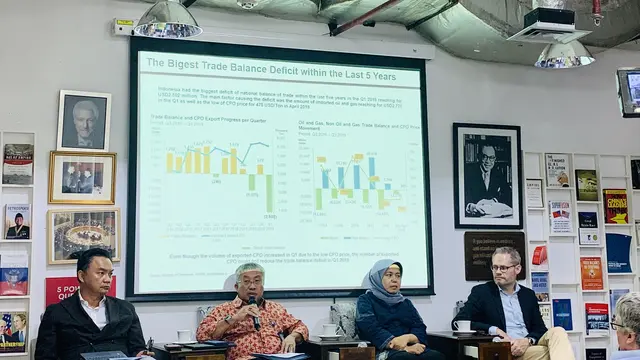 Acara diskusi yang diselenggarakan oleh FPCI: “Getting Real with Renewable Energy: Can Indonesia Become a Serious Green Superpower in the Next Five Years?”, pada Rabu, (4/3/2020) di kawasan Jakarta Selatan. (Foto: Liputan6.com)