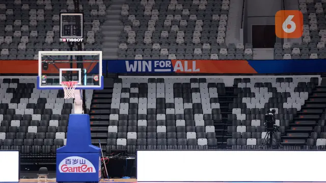 Foto: H-1 Jelang Piala Dunia FIBA 2023, Begini Suasana Kesiapan Indonesia Arena