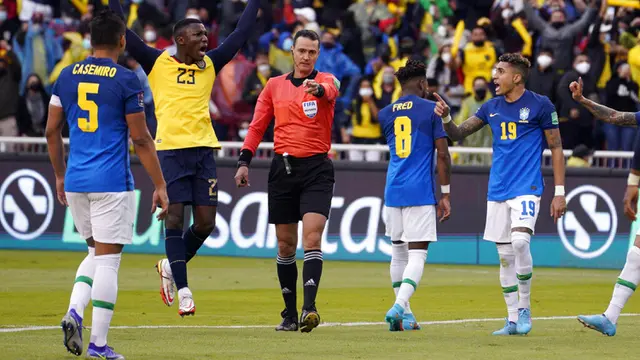 FOTO: Brasil Ditahan Imbang Ekuador di Kualifikasi Piala Dunia 2022