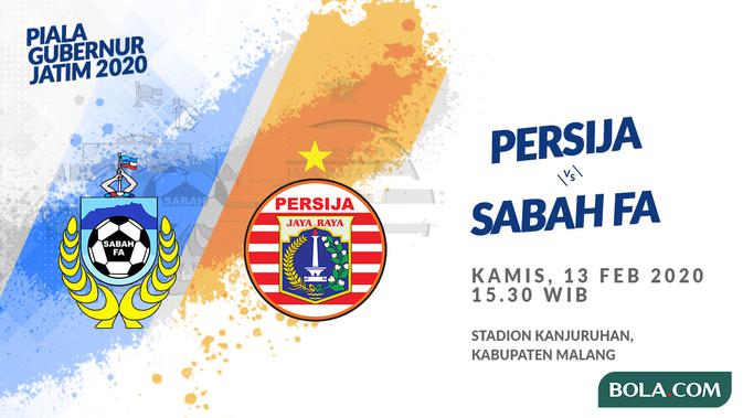 Piala Gubernur Jatim 2020: Sabah FA vs Persija Jakarta. (Bola.com/Dody Iryawan)