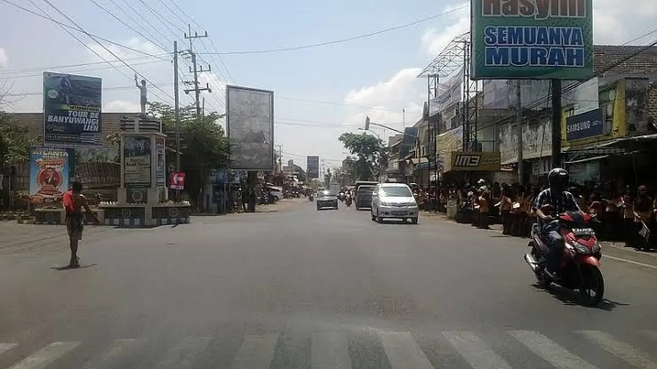 Pasar Genteng Banyuwangi salah satu titik yang diperkirakan bakal jadi kemacetan selama arus mudik lebaran 2022 (Istimewa)