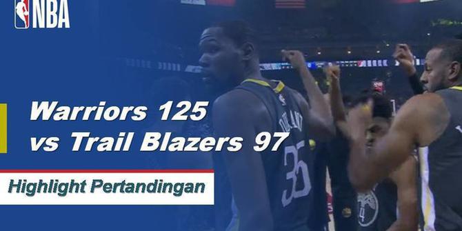Cuplikan Pertandingan NBA : Warriors 125 vs Blazers 97