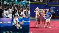 6 Potret Raffi-Nia di Lagi-Lagi Tenis Internasional, Kalahkan Pemeran Logan Lee