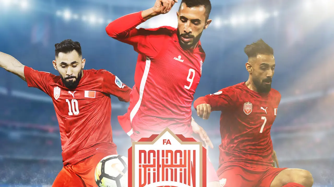 Ilustrasi - Pemain Bahrain - Komail Al Aswad, Mahdi Abduljabbar, Ali Madan