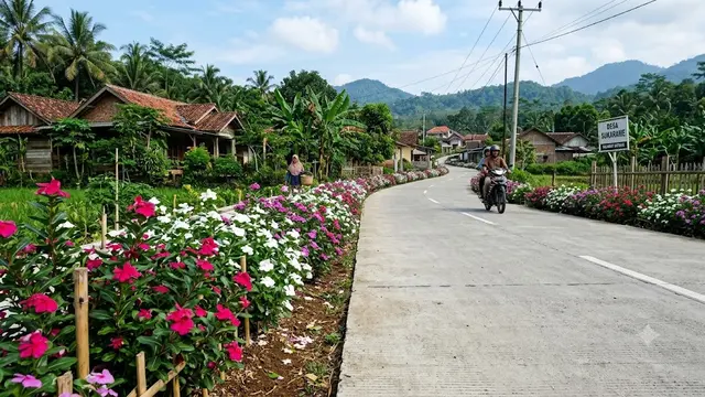 Tanaman yang Cocok untuk Pinggir Jalan Cor Desa